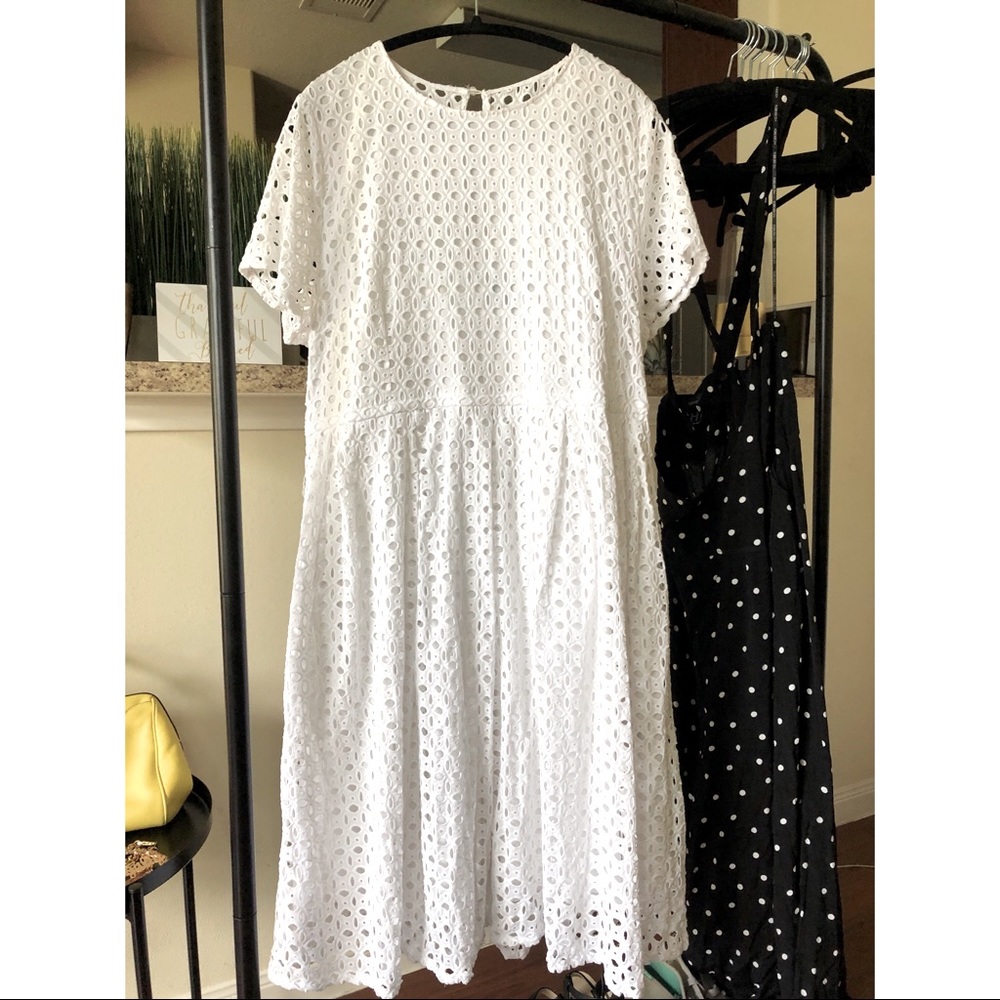 Lane Bryant Eyelet Dress; Sz 20